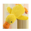 Trusty Paws Plush Sleeping Duck Dog Toy - Squeaker, Bite Resistant