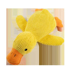 Trusty Paws Plush Sleeping Duck Dog Toy - Squeaker, Bite Resistant