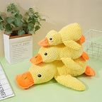 Trusty Paws Plush Sleeping Duck Dog Toy - Squeaker, Bite Resistant