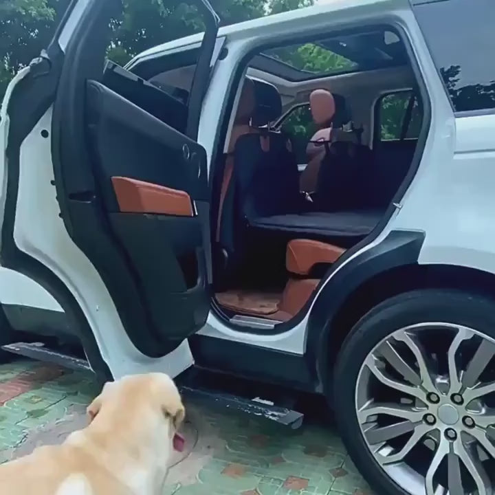 Trusty Paws™ Hard-Base Dog Car Seat Protector — Waterproof & Non-Slip